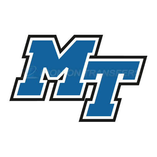 Middle Tennessee Blue Raiders Logo T-shirts Iron On Transfers N5